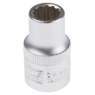 RS PRO 1/2 in Drive 11 mm 12 Point Square Chrome Vanadium Steel Socket 830-4098