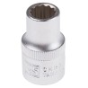 RS PRO 1/2 in Drive 11 mm 12 Point Square Chrome Vanadium Steel Socket 830-4098