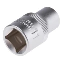 RS PRO 1/2 in Drive 11 mm 12 Point Square Chrome Vanadium Steel Socket 830-4098