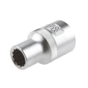 RS PRO 1/2 in Drive 10 mm 12 Point Square Chrome Vanadium Steel Socket 830-4094