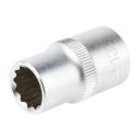 RS PRO 1/2 in Drive 13 mm 12 Point Square Chrome Vanadium Steel Socket 830-4101