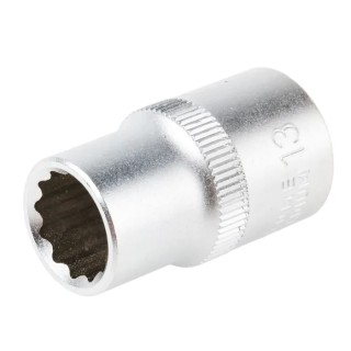 RS PRO 1/2 in Drive 13 mm 12 Point Square Chrome Vanadium Steel Socket 830-4101