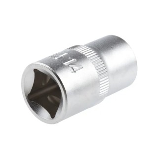 RS PRO 1/2 in Drive 14 mm 12 Point Square Chrome Vanadium Steel Socket 830-4105