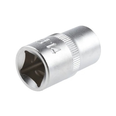 RS PRO 1/2 in Drive 14 mm 12 Point Square Chrome Vanadium Steel Socket 830-4105