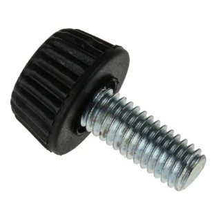 RS PRO Black Knurled Clamping Knob, M6 Thread Size, Thread Length 15mm, Knob Diameter 15 mm 830-4158