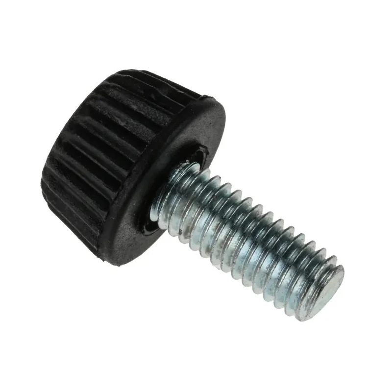 RS PRO Black Knurled Clamping Knob, M6 Thread Size, Thread Length 15mm, Knob Diameter 15 mm 830-4158
