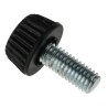 RS PRO Black Knurled Clamping Knob, M6 Thread Size, Thread Length 15mm, Knob Diameter 15 mm 830-4158