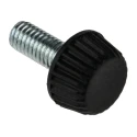 RS PRO Black Knurled Clamping Knob, M6 Thread Size, Thread Length 15mm, Knob Diameter 15 mm 830-4158