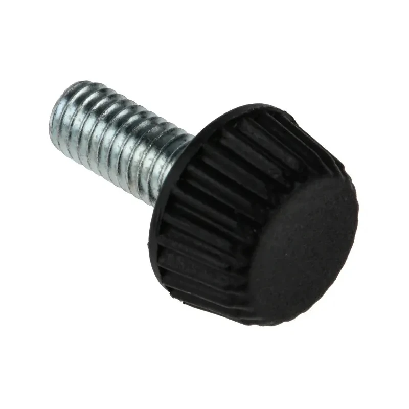 RS PRO Black Knurled Clamping Knob, M6 Thread Size, Thread Length 15mm, Knob Diameter 15 mm 830-4158