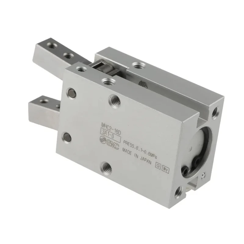 SMC 2 Finger Double Acting Action Pneumatic Gripper, Angle Gripping Type, Bore 16mm, 0.6 Mpa, MHC2-16D