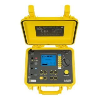 Chauvin Arnoux Insulation Resistance Tester CA 6549, 40 V Min, 5100 V Max, 10000 GΩ, Cat I 2, Aurix, RSCAL P01139713