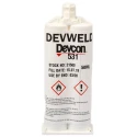 ITW Devcon Devweld 531 Paste Acrylic Structural Adhesive, 50 ml, Dual Cartridge, Cure Time 24 h, Operating Temperature 21500