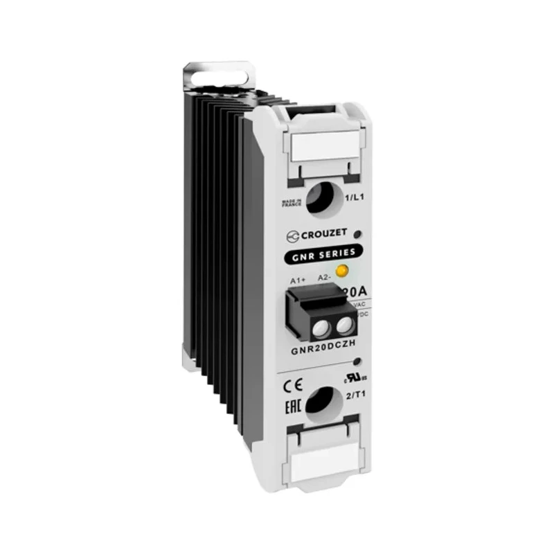 Crouzet GNR Series Solid State Relay with 20 A Load, 660 V AC Load, 32 V Control Voltage, DIN Rail Mount GNR20DCZH