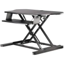StarTech.com Sitting/Standing Computer Desk Steel Adjustable Height, Keyboard Shelf, 160 mm x 1134 mm x 703 mm ARMSTSCORNR
