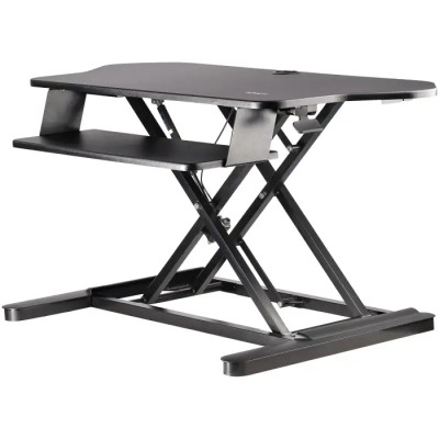 StarTech.com Sitting/Standing Computer Desk Steel Adjustable Height, Keyboard Shelf, 160 mm x 1134 mm x 703 mm ARMSTSCORNR