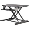 StarTech.com Sitting/Standing Computer Desk Steel Adjustable Height, Keyboard Shelf, 160 mm x 1134 mm x 703 mm ARMSTSCORNR