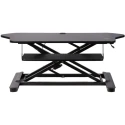StarTech.com Sitting/Standing Computer Desk Steel Adjustable Height, Keyboard Shelf, 160 mm x 1134 mm x 703 mm ARMSTSCORNR