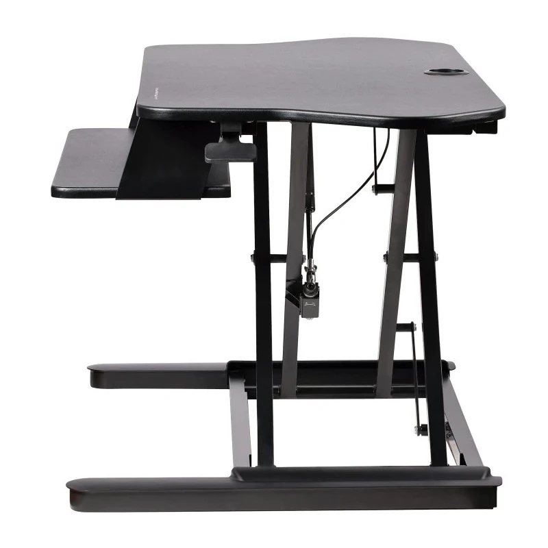StarTech.com Sitting/Standing Computer Desk Steel Adjustable Height, Keyboard Shelf, 160 mm x 1134 mm x 703 mm ARMSTSCORNR