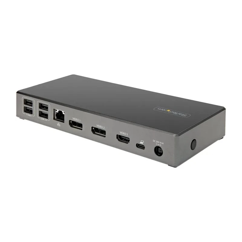 StarTech.com USB Docking Station 3 Display Outputs 3840x2160 Pixel HDMI DisplayPort USB Type C Type A 6-Port DK31C2DHSPDUE