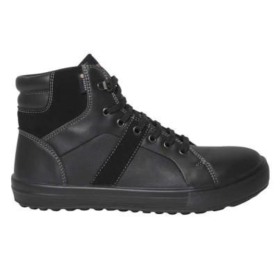 Parade Vision Unisex Black Leather Safety Trainer with Stainless Steel Toe, Lace Up, UK 3 EU 36 07VISION382436