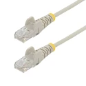 StarTech.com Slim Ethernet Cable 4 Core 28 AWG Copper Low Smoke Zero Halogen Grey 1.5 m Terminated Snagless Unshielded Cat6