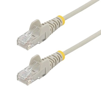 StarTech.com Slim Ethernet Cable 4 Core 28 AWG Copper Low Smoke Zero Halogen Grey 1.5 m Terminated Snagless Unshielded Cat6