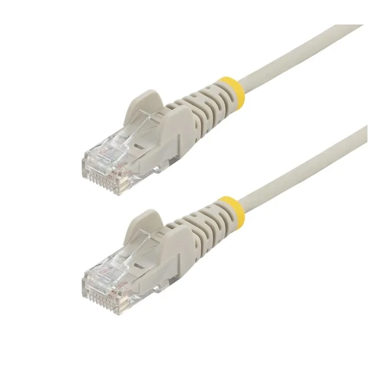 StarTech.com Slim Ethernet Cable 4 Core 28 AWG Copper Low Smoke Zero Halogen Grey 1.5 m Terminated Snagless Unshielded Cat6