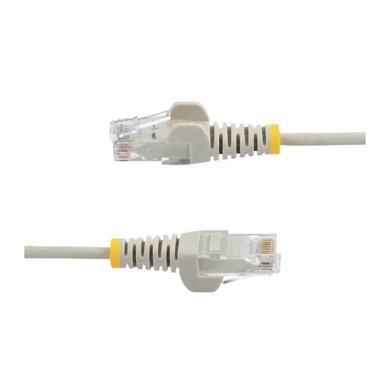 StarTech.com Slim Ethernet Cable 4 Core 28 AWG Copper Low Smoke Zero Halogen Grey 1.5 m Terminated Snagless Unshielded Cat6