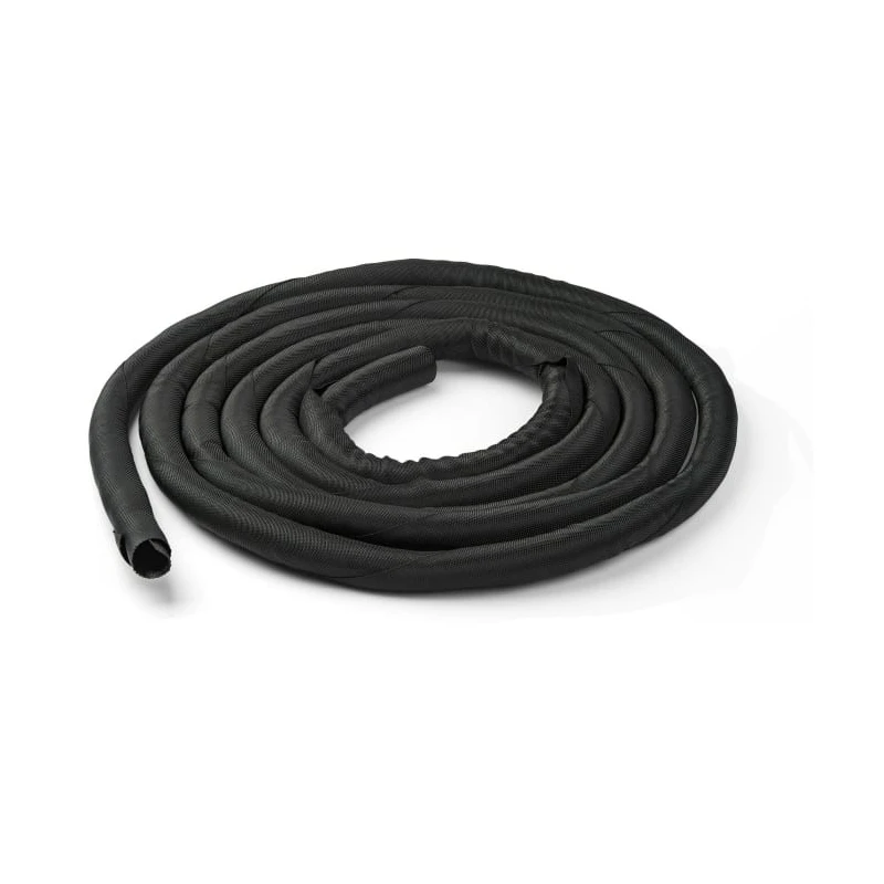 StarTech.com 15 ft Black Polyester Nylon Cable Cover Sleeve Flame Resistant UL94 V0 WKSTNCM2