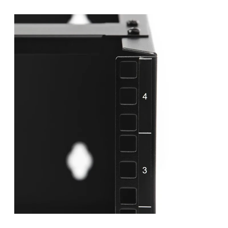 StarTech.com Black 4U Steel 2 Post Frame Server Rack, 183 mm Height, 35 mm Depth WALLMOUNT4