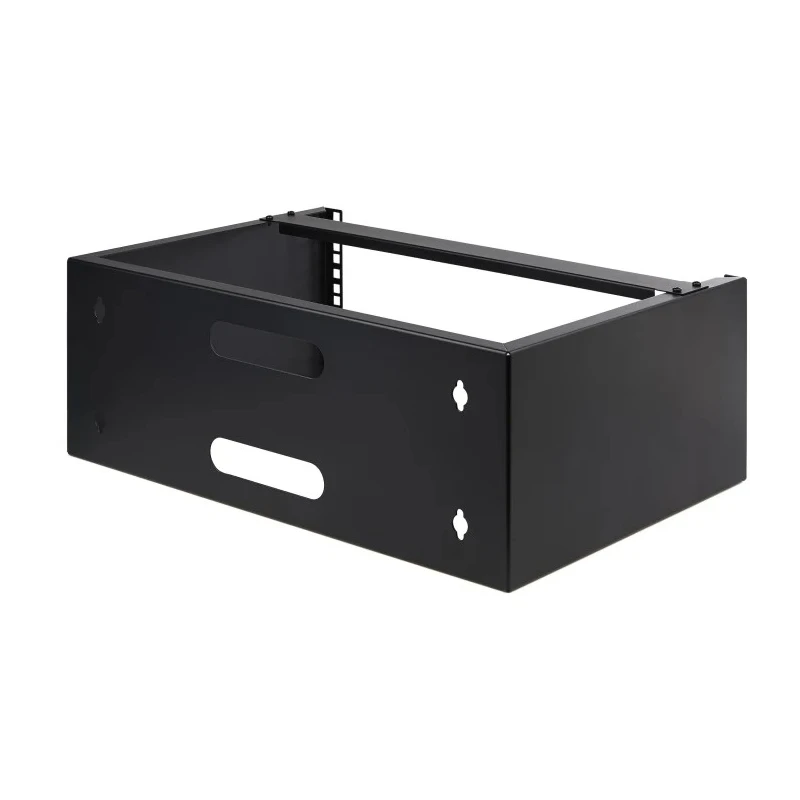 StarTech.com Black 4U Steel 2 Post Frame Server Rack, 183 mm Height, 35 mm Depth WALLMOUNT4