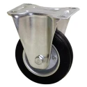 Guitel Hervieu Fixed Castor 125 kg Capacity 125 mm Wheel Diameter Rubber Wheel 5160520