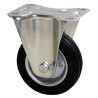 Guitel Hervieu Fixed Castor 125 kg Capacity 125 mm Wheel Diameter Rubber Wheel 5160520