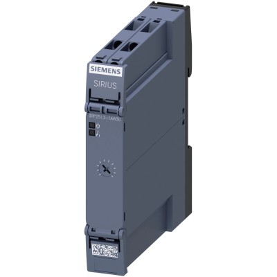 Siemens 3RP25 Series DIN Rail Timer Relay, 1-Contact, 250 V dc 12V ac, 240 V ac, 5 to 100 s, 1-Function, SPDT 3RP2513-1AW30
