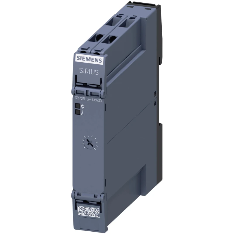 Siemens 3RP25 Series DIN Rail Timer Relay, 1-Contact, 250 V dc 12V ac, 240 V ac, 5 to 100 s, 1-Function, SPDT 3RP2513-1AW30