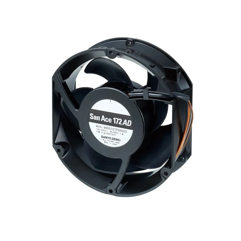 Sanyo Denki San Ace Series Axial Fan 100V AC, 240V AC, 6.7 m³/min Airflow, 17W Power, 300 mA Max Current 9AD5701P5H003