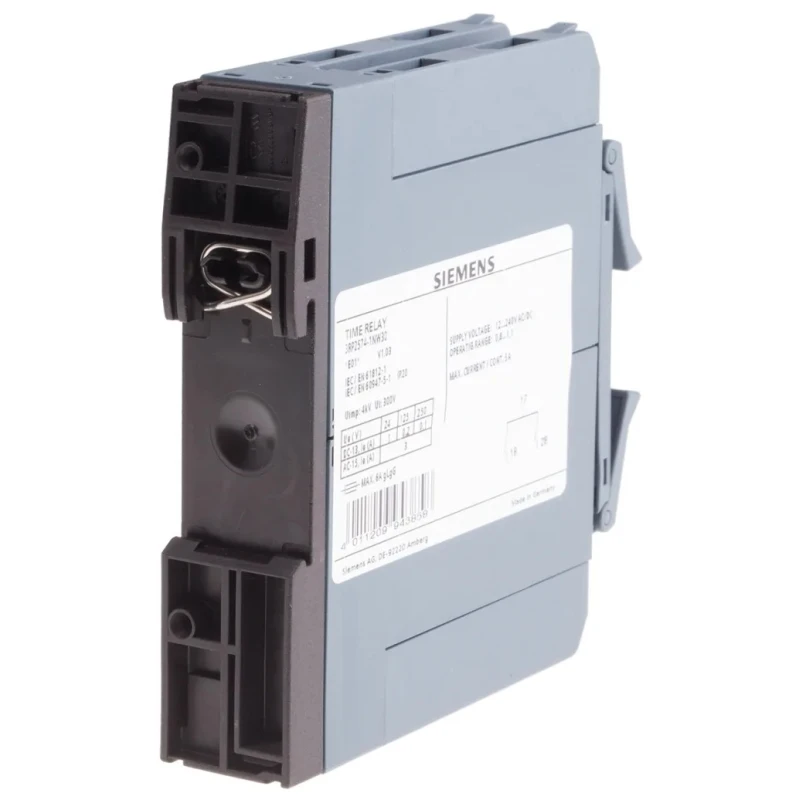 Siemens 3RP25 Series DIN Rail Timer Relay, 2-Contact, 250 V DC, 12-240 V AC, 1 to 20 s Delay, 1-Function, DPST 3RP2574-1NW30