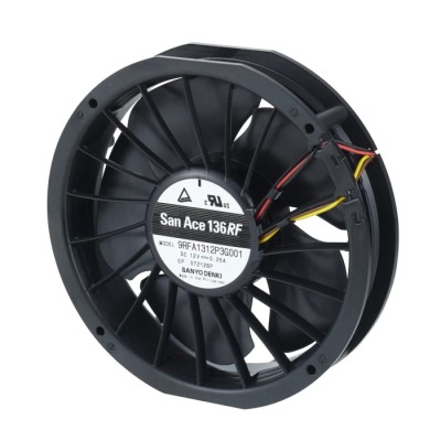 Sanyo Denki San Ace Series Axial Fan 24V DC 3.12W 130mA 2.1 m³/min 136mm x 131.5mm x 28mm 9RFA1324P3G001