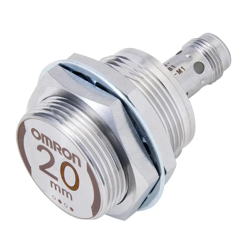 Omron Threaded Barrel Inductive Proximity Sensor, M30 Thread Size, 30V DC, 20 mm Detection Distance, NPN E2EW-X20C130-M1