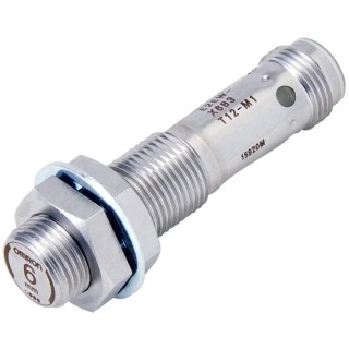 Omron Threaded Barrel Inductive Proximity Sensor M12, NPN Output, 30V DC, 6 mm Detection Distance, Shielded E2EW-X6C112-M1