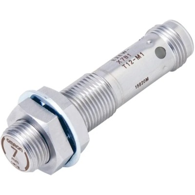 Omron Threaded Barrel Inductive Proximity Sensor M12 NPN 30V DC 7 mm 200mA E2EW-X7C112-M1