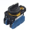 Idec CW Series Selector Switch, Momentary, Panel Mount, 22.3 mm Cutout, 2 NO Contacts, IP65, 10A, 240V CW1S-3E20