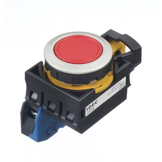 Idec Push Button Switch Momentary Panel Mount 22 mm Cutout SPST IP20 IP65 IP66 IP67 240 V CW4B-M1E10R