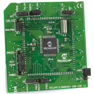 Microchip PIC24FJ128GB204 MCU Plug-In Module for Explorer 16/32 Development Board MA240036