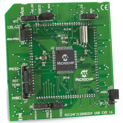 Microchip PIC24FJ128GB204 MCU Plug-In Module for Explorer 16/32 Development Board MA240036