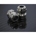Alpha Wire Metallic Nickel Plated Brass Cable Gland, M16 Thread, 5 mm to 10 mm Diameter, IP68, Locknut Included 831-9021