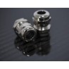 Alpha Wire Metallic Nickel Plated Brass Cable Gland, M16 Thread, 5 mm to 10 mm Diameter, IP68, Locknut Included 831-9021