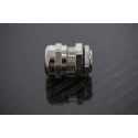 Alpha Wire Metallic Nickel Plated Brass Cable Gland, M16 Thread, 5 mm to 10 mm Diameter, IP68, Locknut Included 831-9021