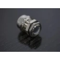 Alpha Wire Metallic Nickel Plated Brass Cable Gland, M16 Thread, 5 mm to 10 mm Diameter, IP68, Locknut Included 831-9021