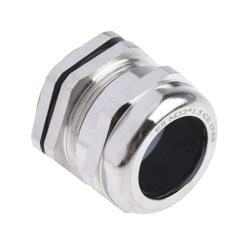 RS PRO Metallic Nickel Plated Brass Cable Gland M32 Thread Size, 15 mm Min. Cable Diameter, 22 mm Max. Cable 831-9037